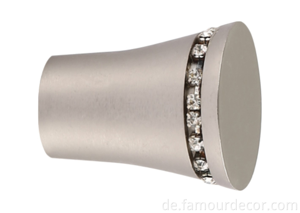 Aluminum alloy flared curtain rod for dormitory room